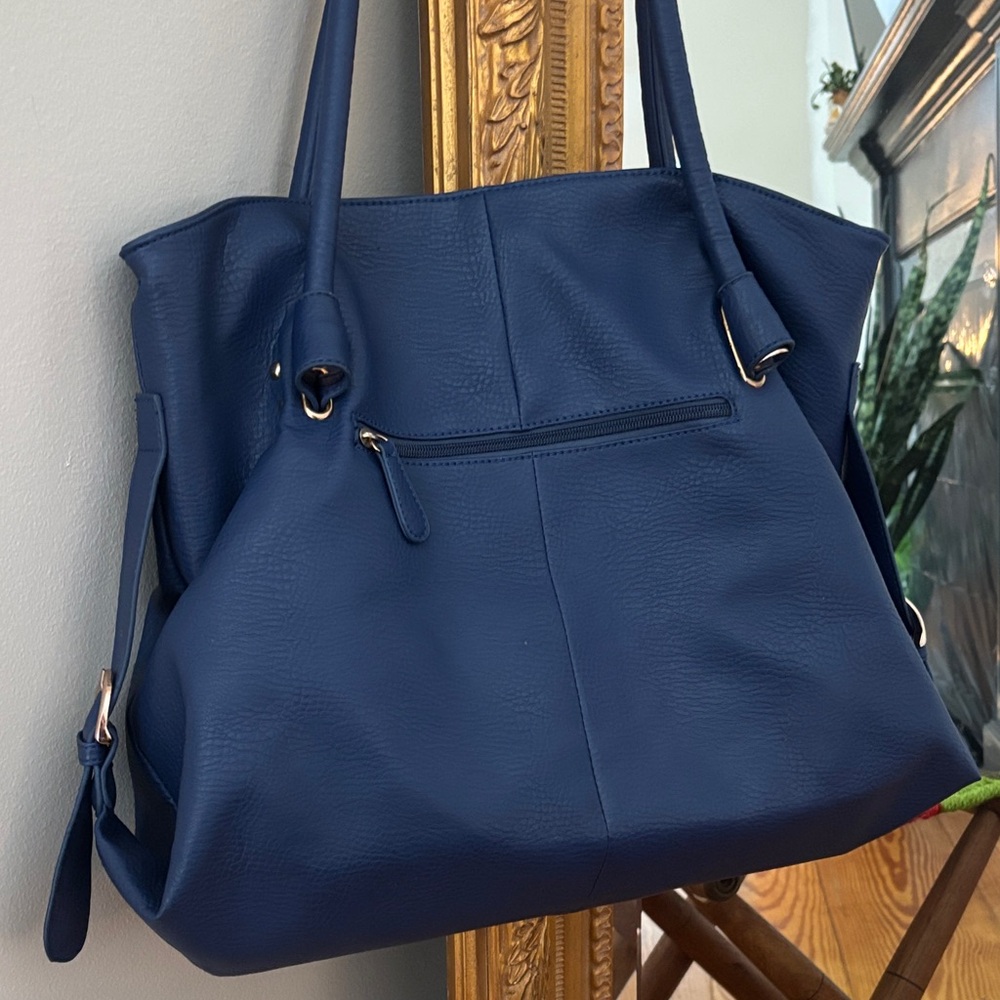 Black Rivet Deep Blue Tote Bag - Picture 2 of 6